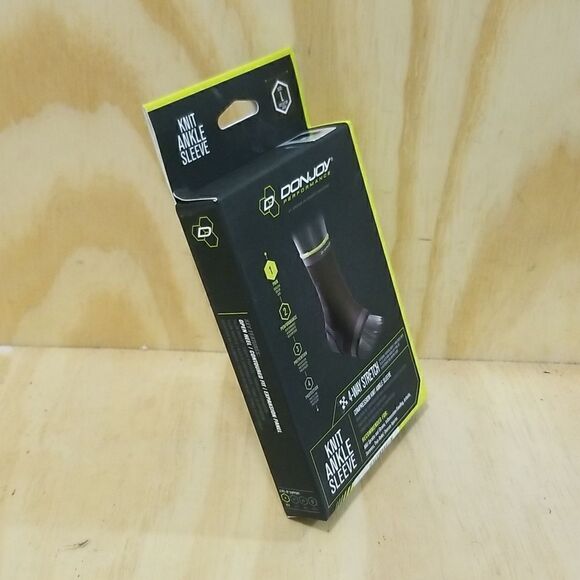 DonJoy Performance Deluxe Knit Ankle Sleeve - Medial Lateral Support Size Large - Picture 2 of 5